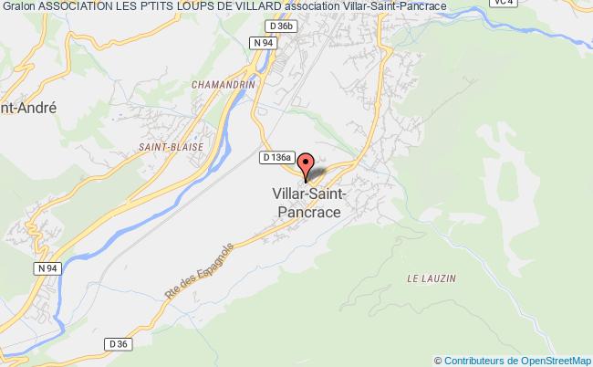 plan association Association Les P'tits Loups De Villard Villar-Saint-Pancrace