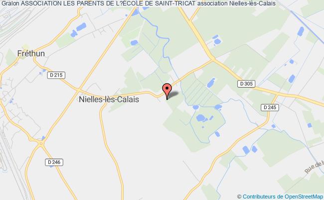 plan association Association Les Parents De L?École De Saint-tricat Nielles-lès-Calais