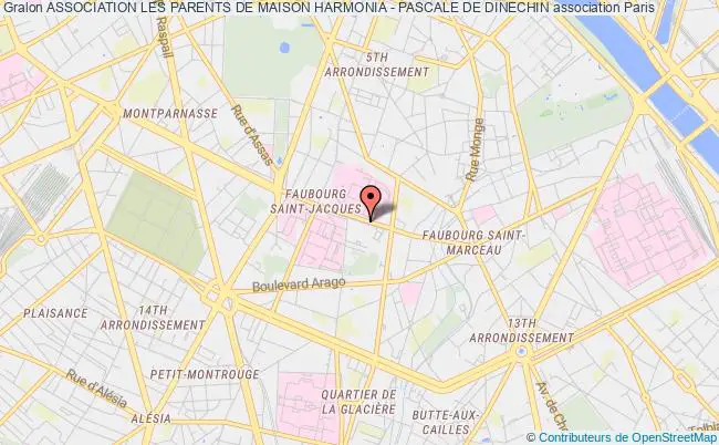 plan association Association Les Parents De Maison Harmonia - Pascale De Dinechin Paris 13e