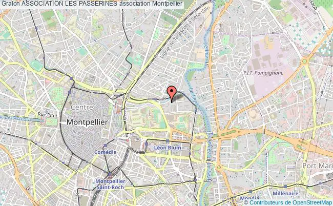 plan association Association Les Passerines Montpellier