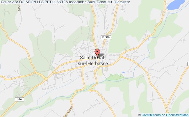plan association Association Les PÉtillantes Saint-Donat-sur-l'Herbasse