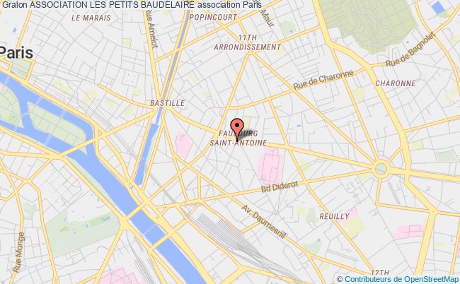 plan association Association Les Petits Baudelaire Paris