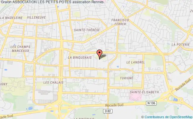 plan association Association Les Petits Potes Rennes