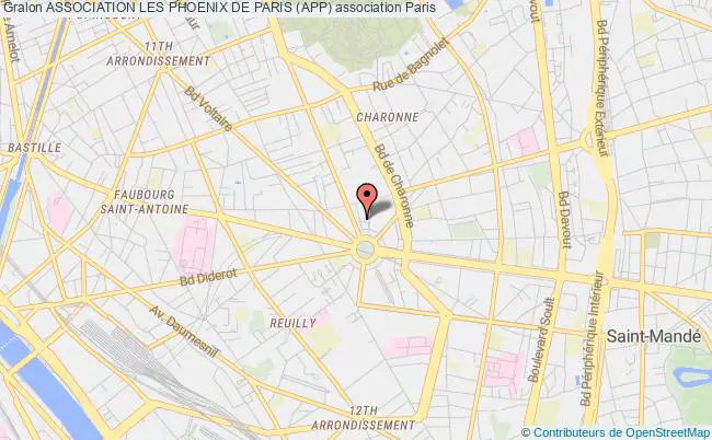 plan association Association Les Phoenix De Paris (app) Paris