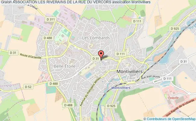 plan association Association Les Riverains De La Rue Du Vercors Montivilliers