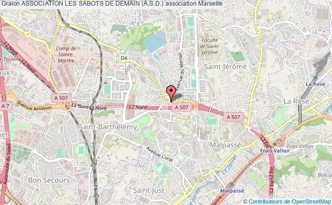 plan association Association Les Sabots De Demain (a.s.d.) Marseille