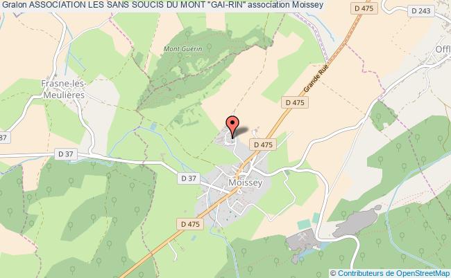 plan association Association Les Sans Soucis Du Mont "gai-rin" Moissey