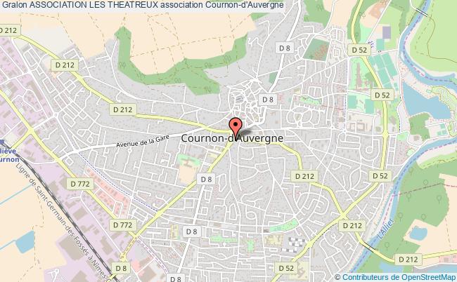 plan association Association Les Theatreux Cournon-d'Auvergne