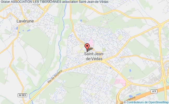 plan association Association Les Tibouchines Saint-Jean-de-Védas