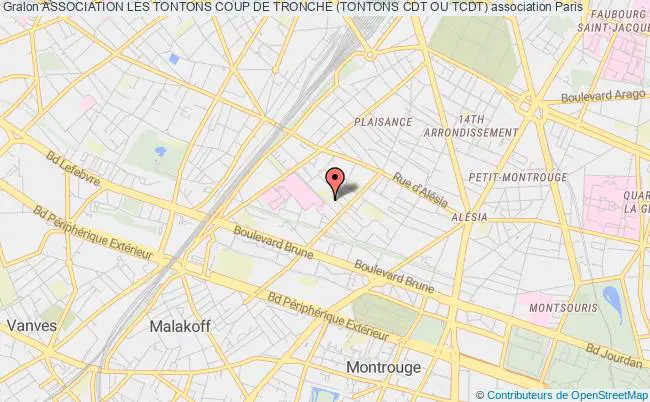 plan association Association Les Tontons Coup De Tronche (tontons Cdt Ou Tcdt) Paris