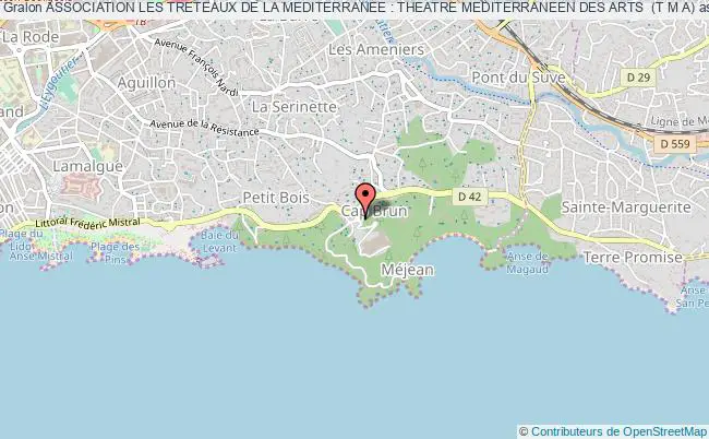 plan association Association Les Treteaux De La Mediterranee : Theatre Mediterraneen Des Arts  (t M A) Toulon