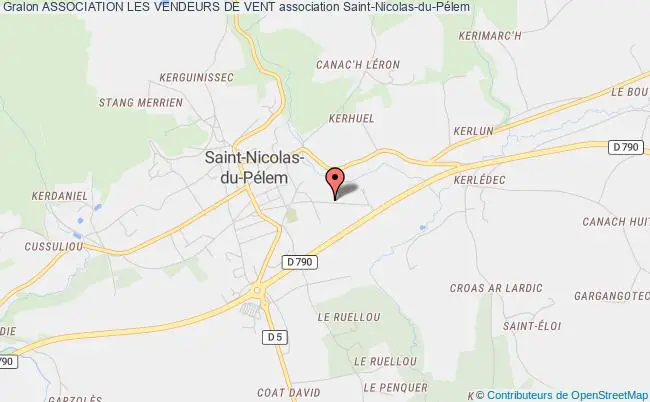 plan association Association Les Vendeurs De Vent Saint-Nicolas-du-Pélem