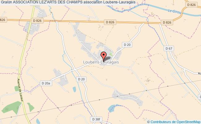 plan association Association Lez'arts Des Champs Loubens-Lauragais