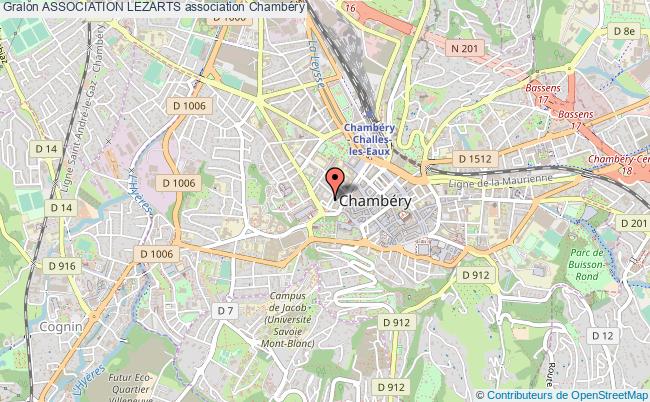 plan association Association Lezarts Chambéry