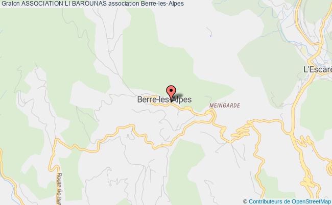 plan association Association Li Barounas Berre-les-Alpes