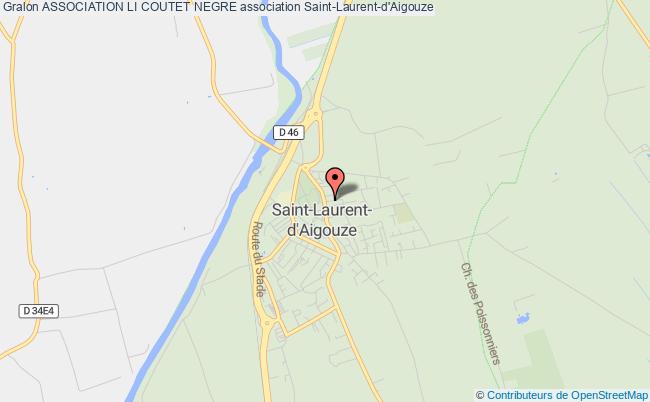 plan association Association Li Coutet Negre Saint-Laurent-d'Aigouze
