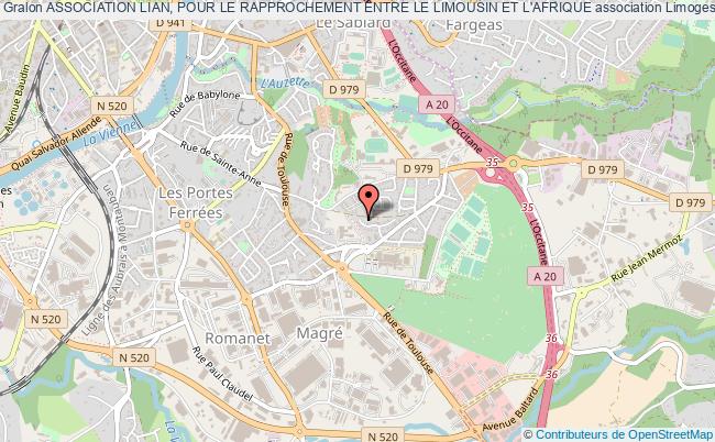 plan association Association Lian, Pour Le Rapprochement Entre Le Limousin Et L'afrique Limoges