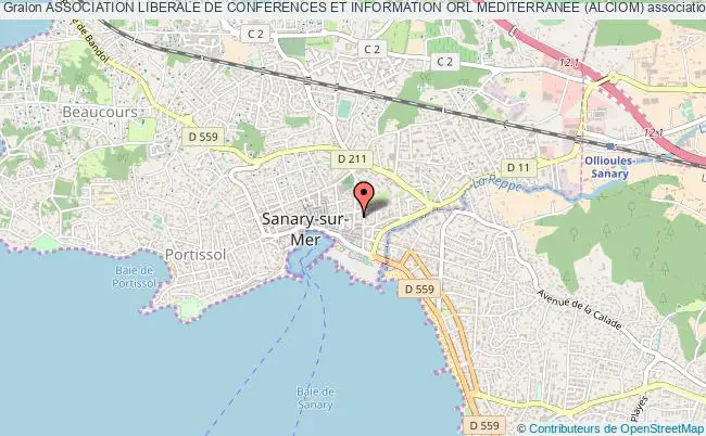 plan association Association Liberale De Conferences Et Information Orl Mediterranee (alciom) Sanary-sur-Mer