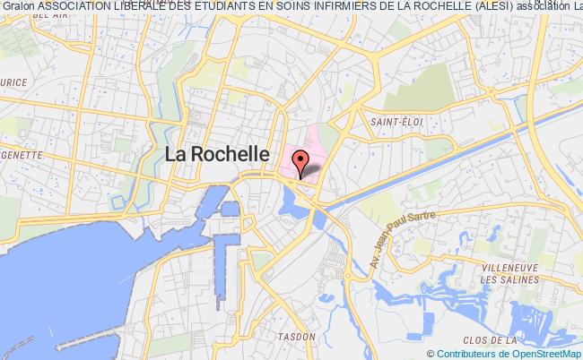 plan association Association Liberale Des Etudiants En Soins Infirmiers De La Rochelle (alesi) La    Rochelle