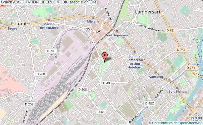 plan association Association Liberte Music Lille - Lomme