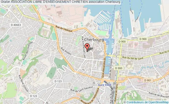 plan association Association Libre D'enseignement Chretien Cherbourg-Octeville
