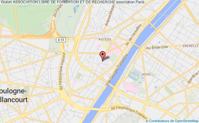 plan association Association Libre De Formation Et De Recherche Paris