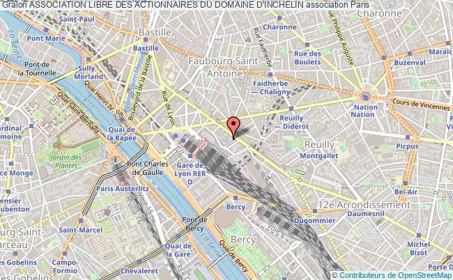 plan association Association Libre Des Actionnaires Du Domaine D'inchelin Paris
