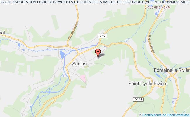 plan association Association Libre Des Parents D'eleves De La Vallee De L'eclimont (alpeve) Saint-Cyr-la-Rivière