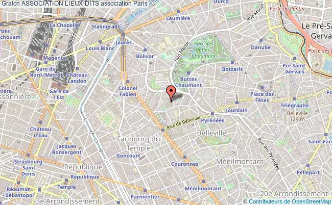 plan association Association Lieux-dits Paris