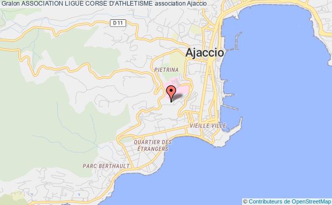 plan association Association Ligue Corse D'athletisme Ajaccio