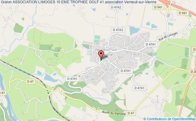 plan association Association Limoges 10 Eme Trophee Golf 41 Verneuil-sur-Vienne