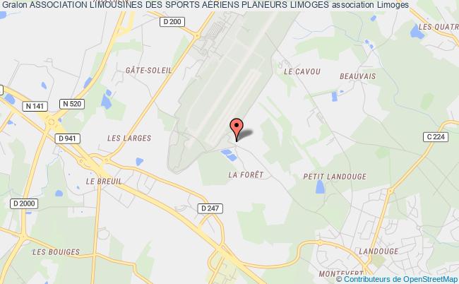 plan association Association Limousines Des Sports AÉriens Planeurs Limoges Limoges