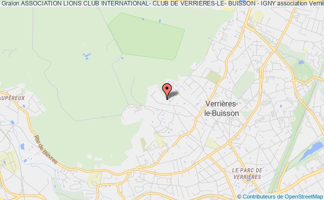 plan association Association Lions Club International- Club De Verrieres-le- Buisson - Igny Verrières-le-Buisson