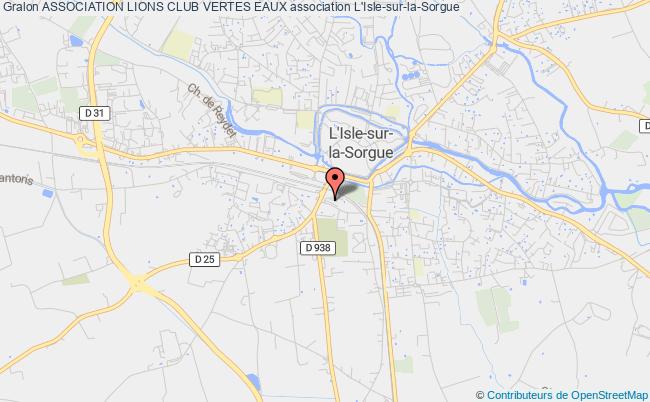 plan association Association Lions Club Vertes Eaux L'   Isle-sur-la-Sorgue