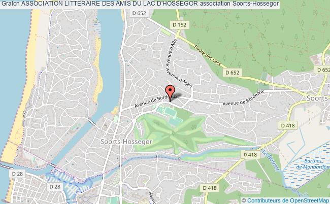 plan association Association Litteraire Des Amis Du Lac D'hossegor Soorts-Hossegor