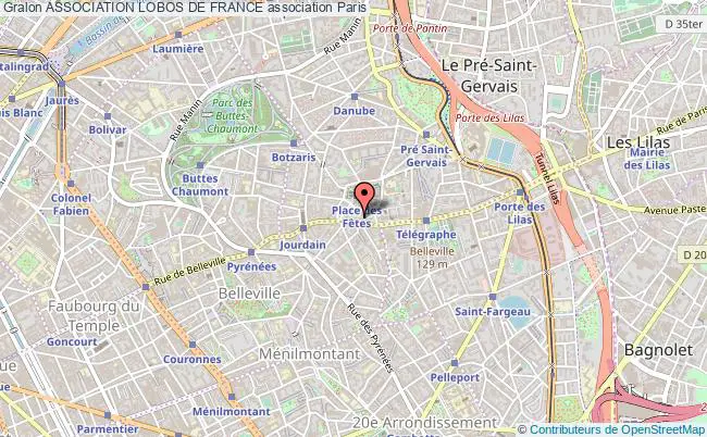plan association Association Lobos De France Paris