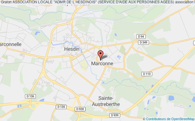 plan association Association Locale "admr De L Hesdinois" (service D'aide Aux Personnes Agees) Marconne
