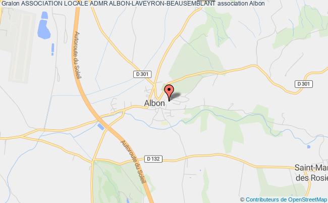 plan association Association Locale Admr Albon-laveyron-beausemblant Albon