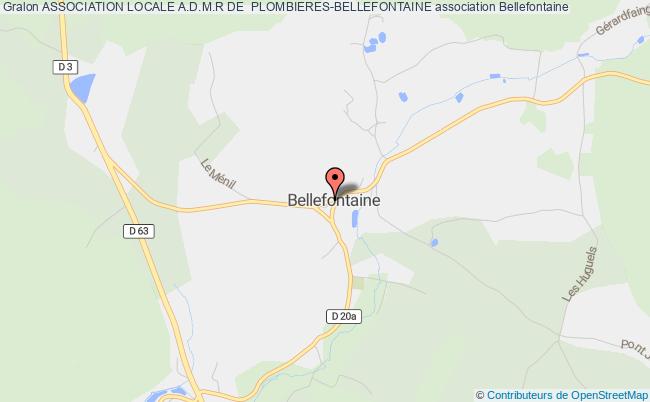 plan association Association Locale A.d.m.r De  Plombieres-bellefontaine Bellefontaine
