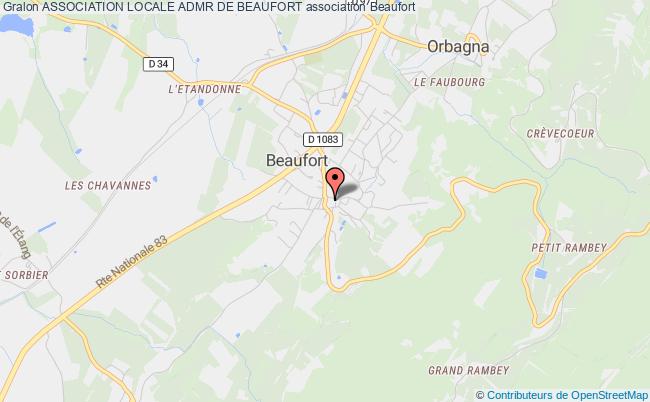 plan association Association Locale Admr De Beaufort Beaufort-Orbagna