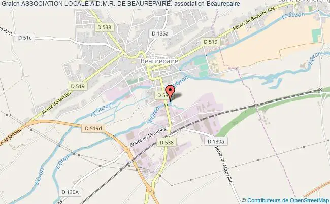 plan association Association Locale A.d.m.r. De Beaurepaire. Beaurepaire