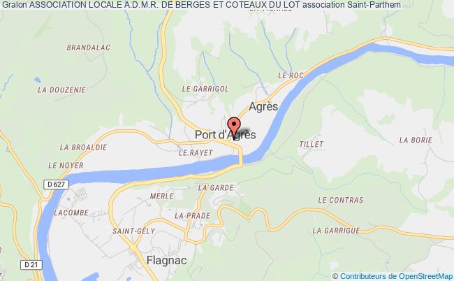 plan association Association Locale A.d.m.r. De Berges Et Coteaux Du Lot Saint-Parthem