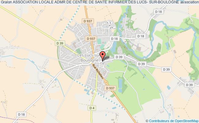 plan association Association Locale Admr De Centre De Sante Infirmier Des Lucs- Sur-boulogne Les   Lucs-sur-Boulogne