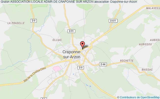 plan association Association Locale Admr De Craponne Sur Arzon Craponne-sur-Arzon