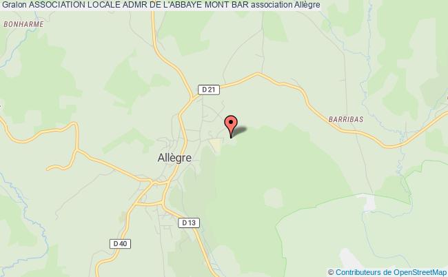 plan association Association Locale Admr De L'abbaye Mont Bar ALLEGRE