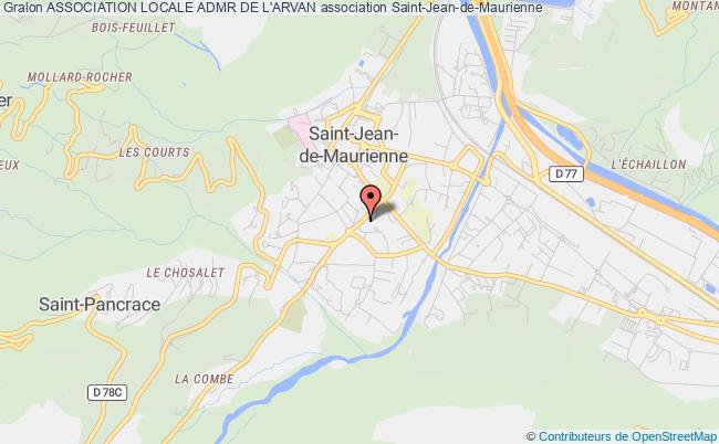 plan association Association Locale Admr De L'arvan Saint-Jean-de-Maurienne