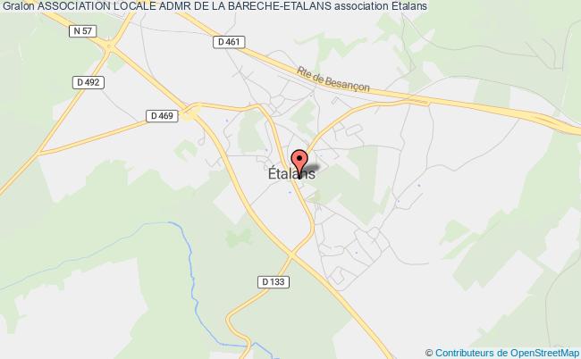 plan association Association Locale Admr De La Bareche-etalans Étalans