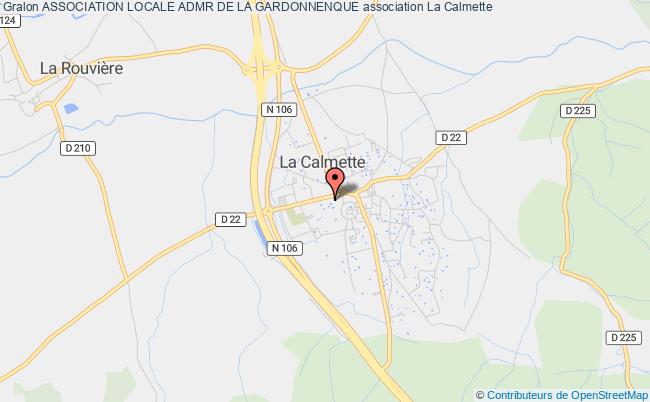 plan association Association Locale Admr De La Gardonnenque La    Calmette