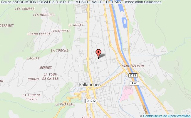 plan association Association Locale A.d.m.r. De La Haute Vallee De L'arve Sallanches