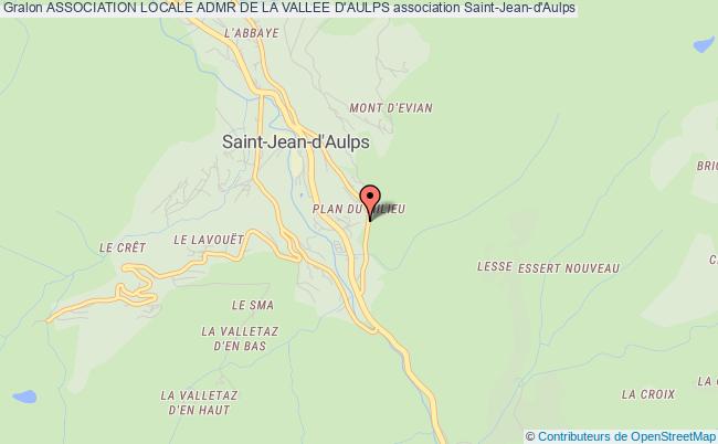 plan association Association Locale Admr De La Vallee D'aulps Saint-Jean-d'Aulps